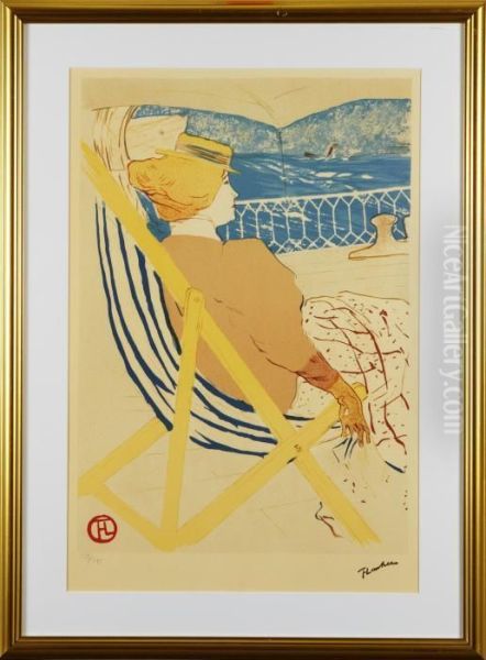 Dam Idacksstol Oil Painting by Henri De Toulouse-Lautrec