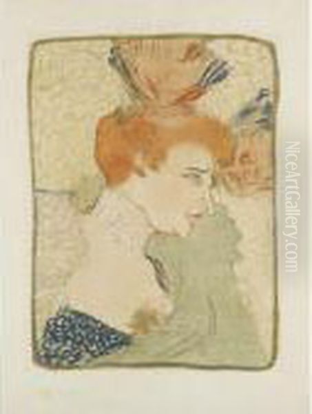 Mademoiselle Marcelle Lender, En Buste Oil Painting by Henri De Toulouse-Lautrec