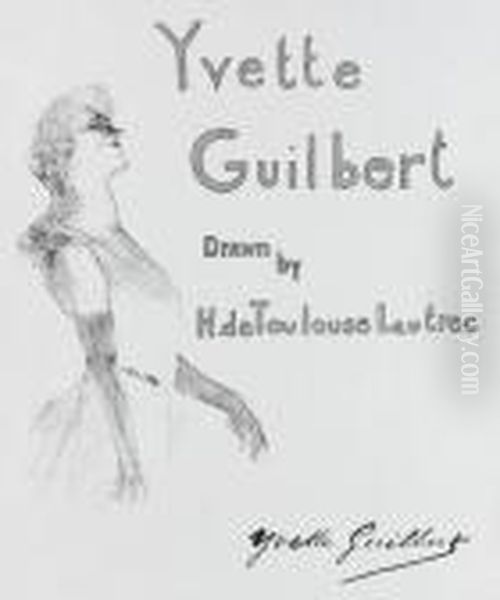 Couverture Pour Yvette Guilbert Oil Painting by Henri De Toulouse-Lautrec