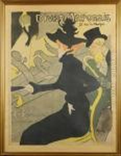 Divanjaponaise Oil Painting by Henri De Toulouse-Lautrec