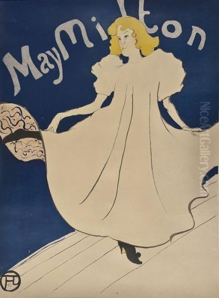 May Milton Oil Painting by Henri De Toulouse-Lautrec