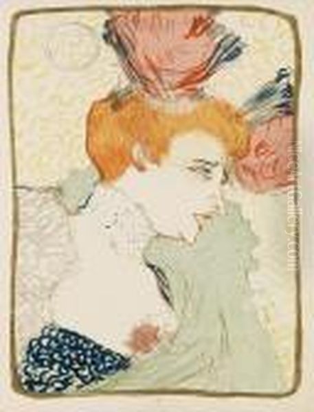 Mademoiselle Marcelle Lender, En Buste Oil Painting by Henri De Toulouse-Lautrec