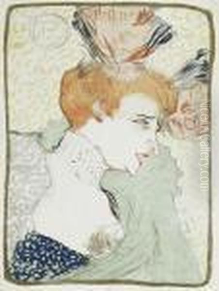 Mademoiselle Marcelle Lender, En Buste Oil Painting by Henri De Toulouse-Lautrec