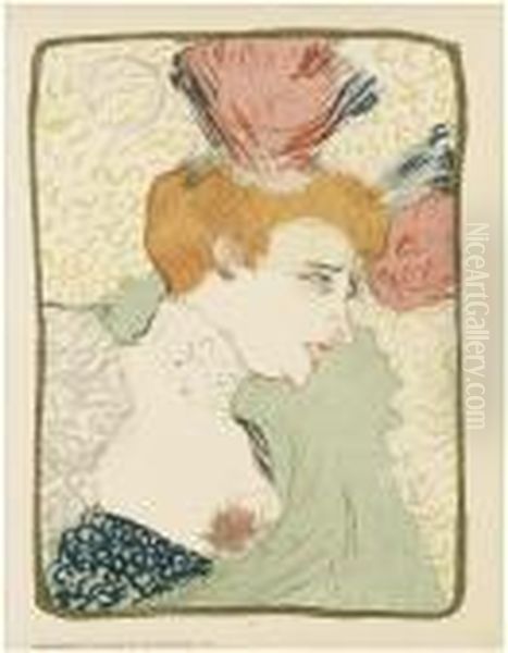 Mademoiselle Marcelle Lender, En Buste Oil Painting by Henri De Toulouse-Lautrec