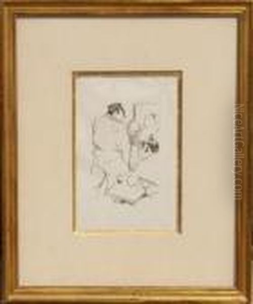 Untitled Oil Painting by Henri De Toulouse-Lautrec