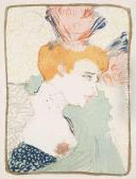 Mademoiselle Marcelle Lender, En Buste Oil Painting by Henri De Toulouse-Lautrec