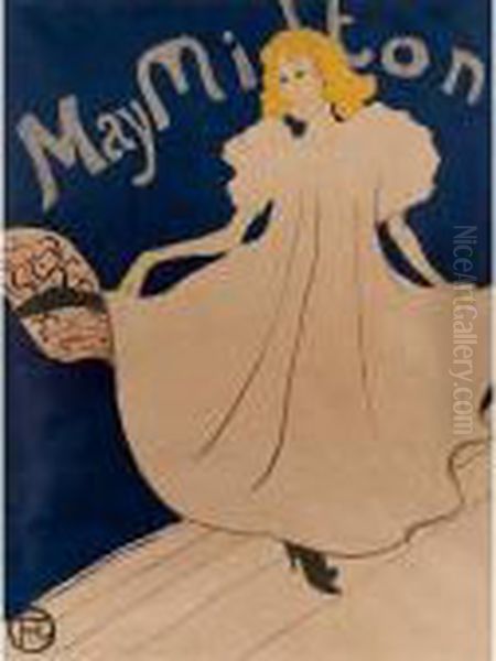 May Milton Oil Painting by Henri De Toulouse-Lautrec