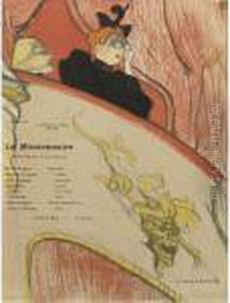 La Loge Au Mascaron Dore Oil Painting by Henri De Toulouse-Lautrec