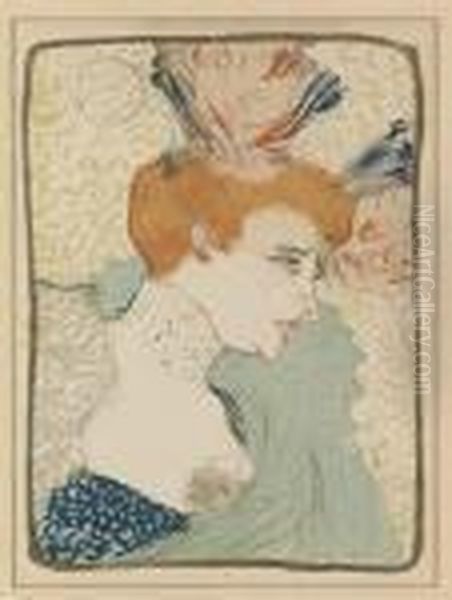 En Buste Oil Painting by Henri De Toulouse-Lautrec