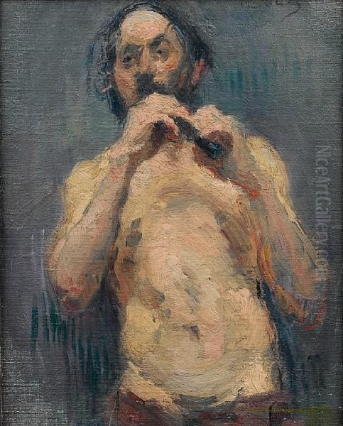 Le Joueur De Flute Oil Painting by Henri De Toulouse-Lautrec