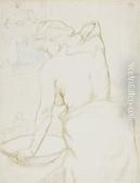 Femme Qui Selave - La Toilette Oil Painting by Henri De Toulouse-Lautrec