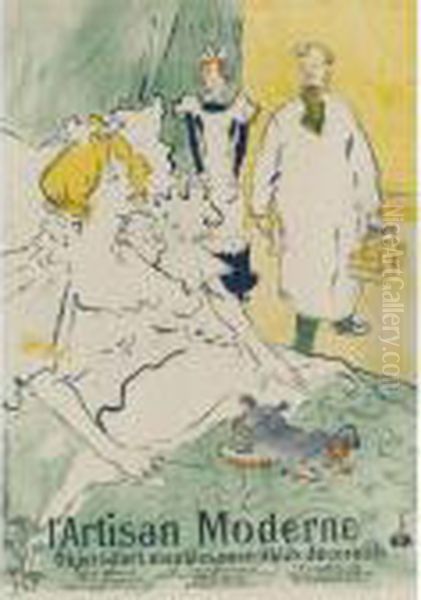 L'artisan Moderne Oil Painting by Henri De Toulouse-Lautrec