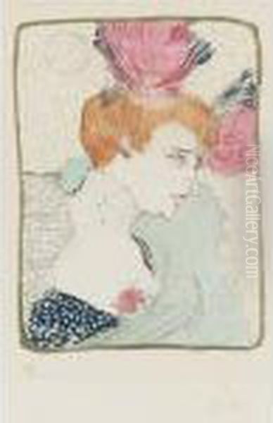 Mademoiselle Marcelle Lender, En Buste Oil Painting by Henri De Toulouse-Lautrec