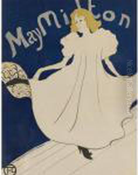 May Milton Oil Painting by Henri De Toulouse-Lautrec