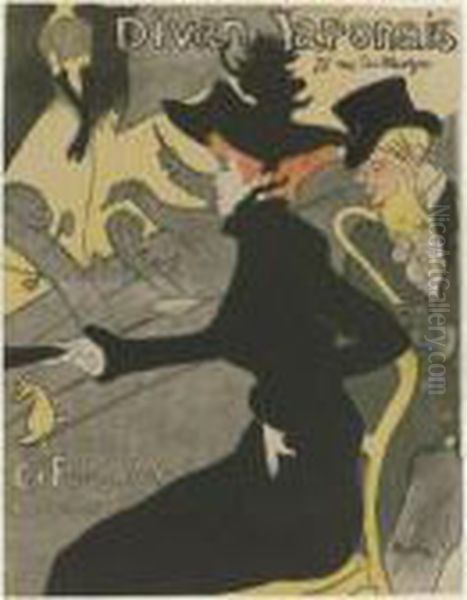 Divan Japonais Oil Painting by Henri De Toulouse-Lautrec