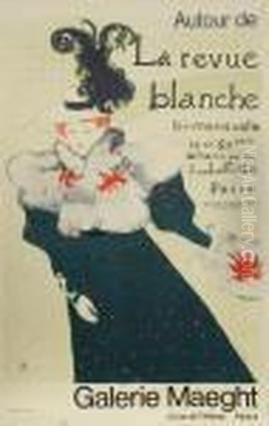 Exhibition At Galerie Maeght Oil Painting by Henri De Toulouse-Lautrec