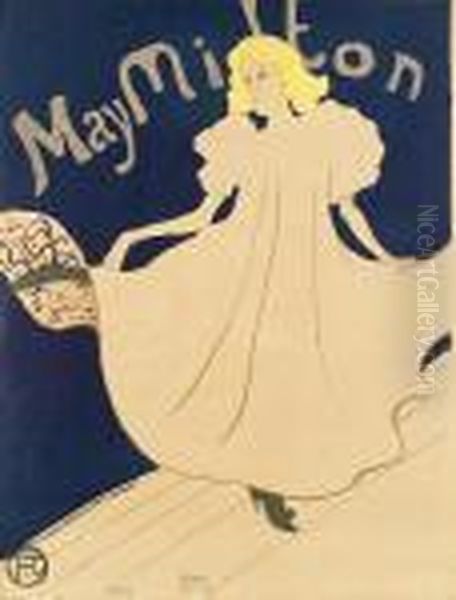 May Milton Oil Painting by Henri De Toulouse-Lautrec