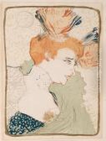 Mademoiselle Marcelle Lender, En Buste Oil Painting by Henri De Toulouse-Lautrec