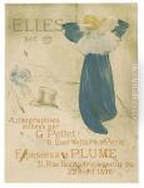 Affiche Pour Elles. Oil Painting by Henri De Toulouse-Lautrec