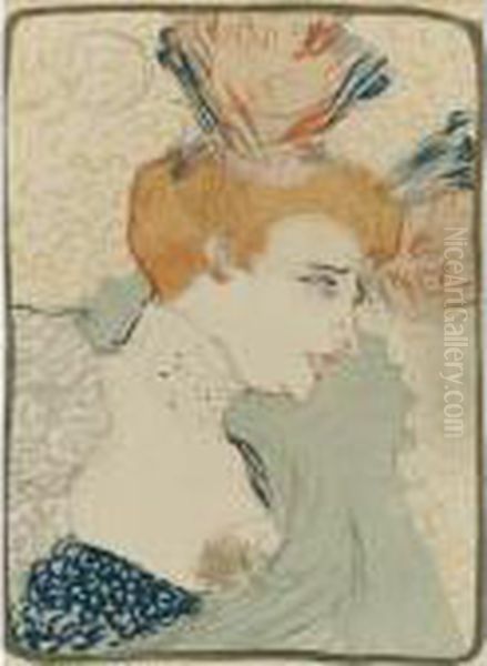 Mademoiselle Marcelle Lender, En Buste Oil Painting by Henri De Toulouse-Lautrec