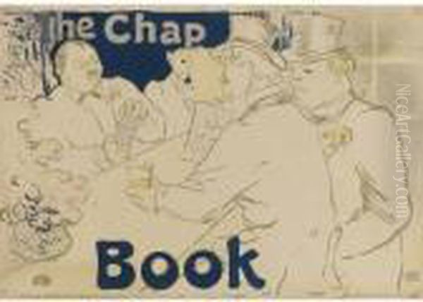 Irish American Bar, Rue Royale, The Chap Book Oil Painting by Henri De Toulouse-Lautrec