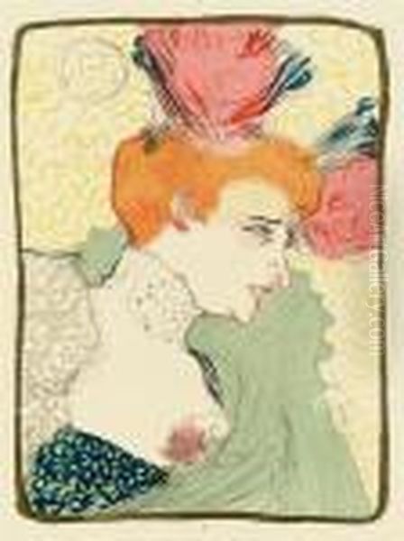 Mademoiselle Marcelle Lender, En Buste Oil Painting by Henri De Toulouse-Lautrec