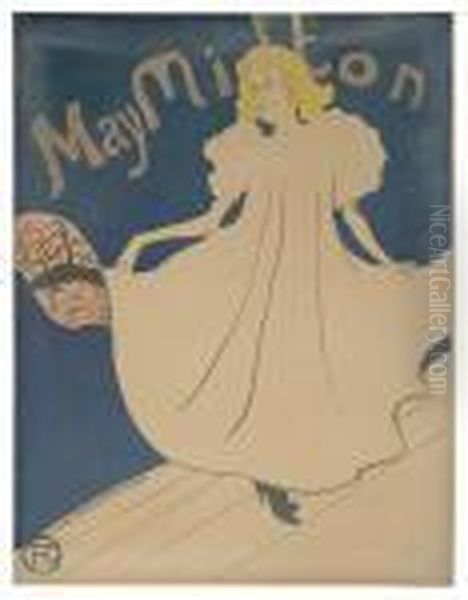 May Milton. Oil Painting by Henri De Toulouse-Lautrec