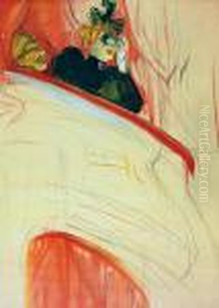 W Teatrze Oil Painting by Henri De Toulouse-Lautrec