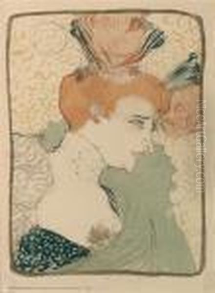 Mademoiselle Marcelle Lender, En Buste Oil Painting by Henri De Toulouse-Lautrec