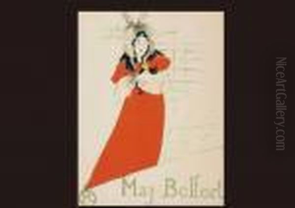 May Belfort Oil Painting by Henri De Toulouse-Lautrec