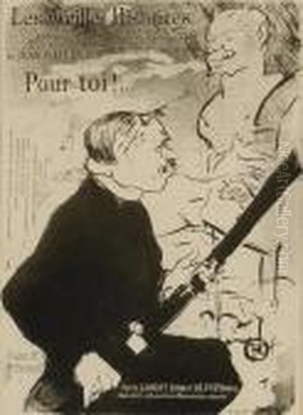 Pour Toi!..., From Les Vieilles Histoires Oil Painting by Henri De Toulouse-Lautrec