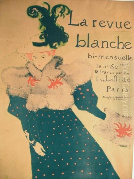 La Revue Blanche Oil Painting by Henri De Toulouse-Lautrec