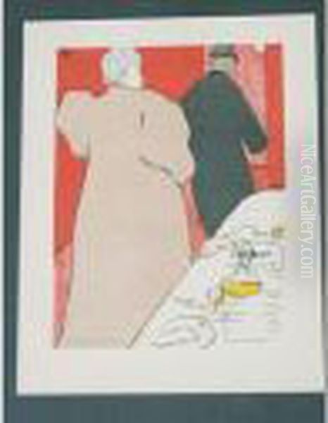 Le Couple Oil Painting by Henri De Toulouse-Lautrec