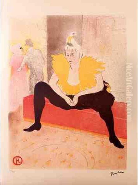 Henri La Goulue Oil Painting by Henri De Toulouse-Lautrec