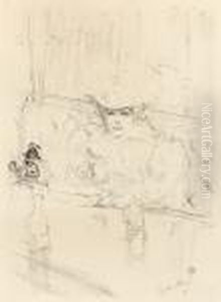 Au Hanneton Oil Painting by Henri De Toulouse-Lautrec