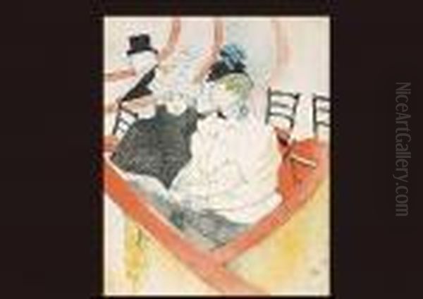 La Grande Loge Oil Painting by Henri De Toulouse-Lautrec