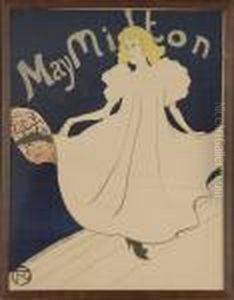 May Milton Oil Painting by Henri De Toulouse-Lautrec