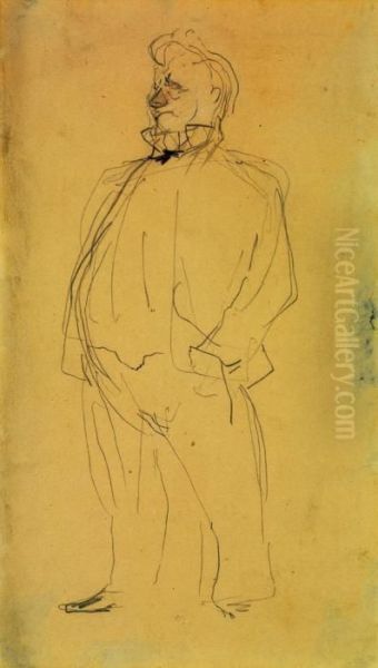 Portrait D'artiste Oil Painting by Henri De Toulouse-Lautrec