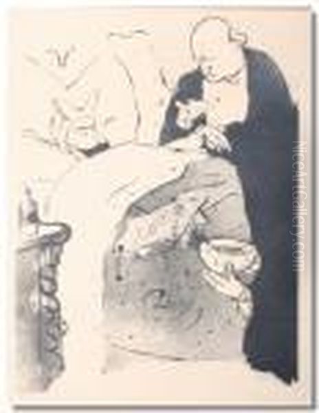 Ducarre Aux Ambassadeurs Carnote Malade Oil Painting by Henri De Toulouse-Lautrec