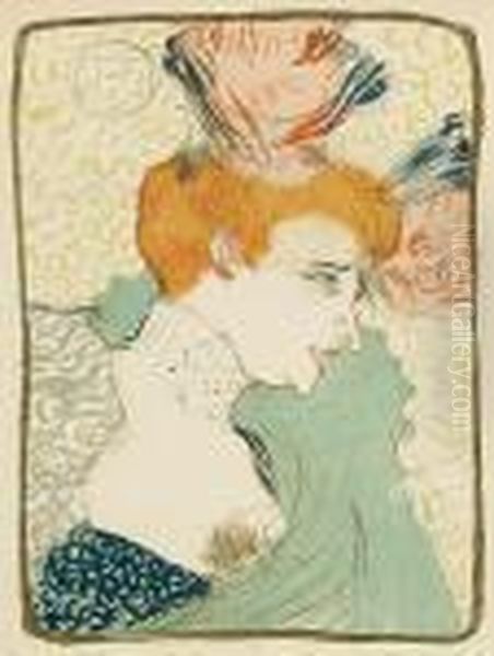 Mademoiselle Marcelle Lender, En Buste Oil Painting by Henri De Toulouse-Lautrec