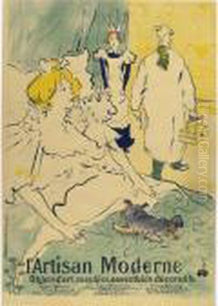 L'artisan Moderne Oil Painting by Henri De Toulouse-Lautrec