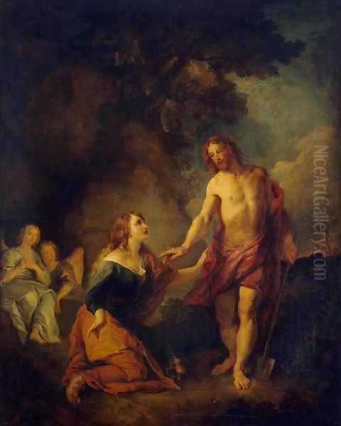 Christ Appearing to Mary Magdalene Oil Painting by Charles de La Fosse