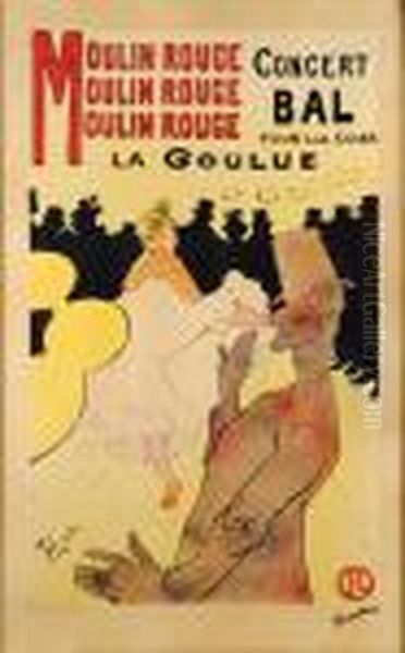 La Goulue Oil Painting by Henri De Toulouse-Lautrec