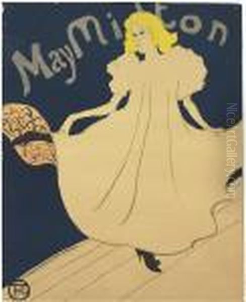 May Milton Oil Painting by Henri De Toulouse-Lautrec