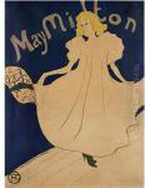 May Milton (d. 356; A. 149; W. P17) Oil Painting by Henri De Toulouse-Lautrec