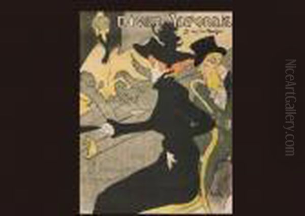 Divan Japonais Oil Painting by Henri De Toulouse-Lautrec