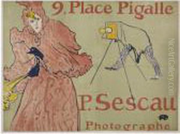 Le Photograph Sescau Oil Painting by Henri De Toulouse-Lautrec