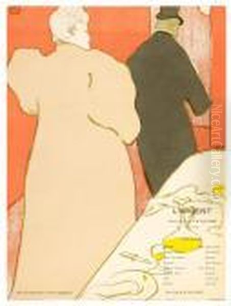 Programme Pour L'argent Oil Painting by Henri De Toulouse-Lautrec