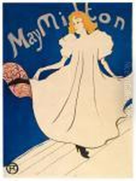 May Milton Oil Painting by Henri De Toulouse-Lautrec