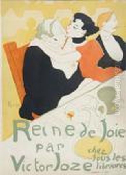 Reine De Joie Par Victor Joze Chez Tous Les Libraires Oil Painting by Henri De Toulouse-Lautrec